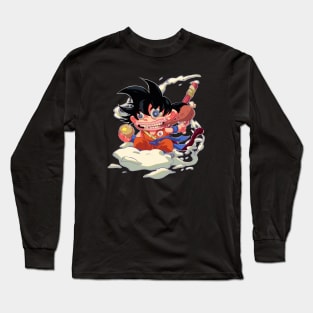 Monkey Boy and his Cloud Long Sleeve T-Shirt